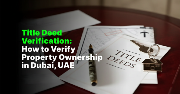 Title Deed Verification in Dubai: How to Check Property Ownership in 2026