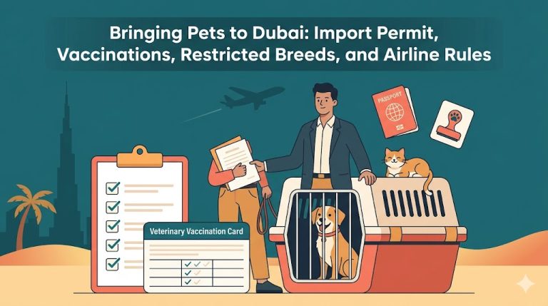 Bringing Pets to Dubai: Import Permit, Vaccinations, Restricted Breeds, and Airline Rules