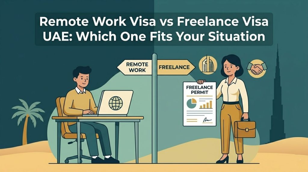 Remote Work Visa vs Freelance Visa UAE