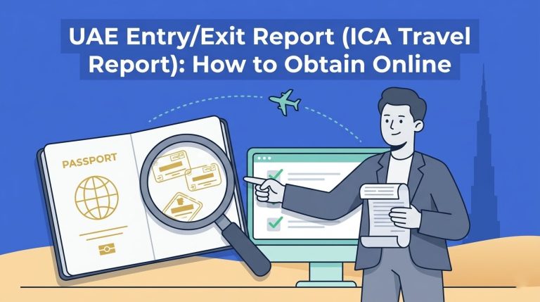 UAE Entry/Exit Report (ICA Travel Report): How to Obtain Online