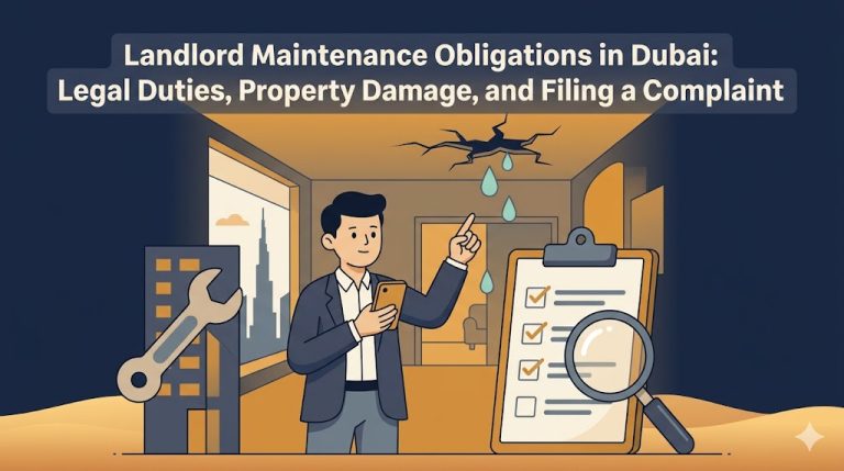 Landlord Maintenance Obligations in Dubai: Legal Duties, Property Damage, and Filing a Complaint